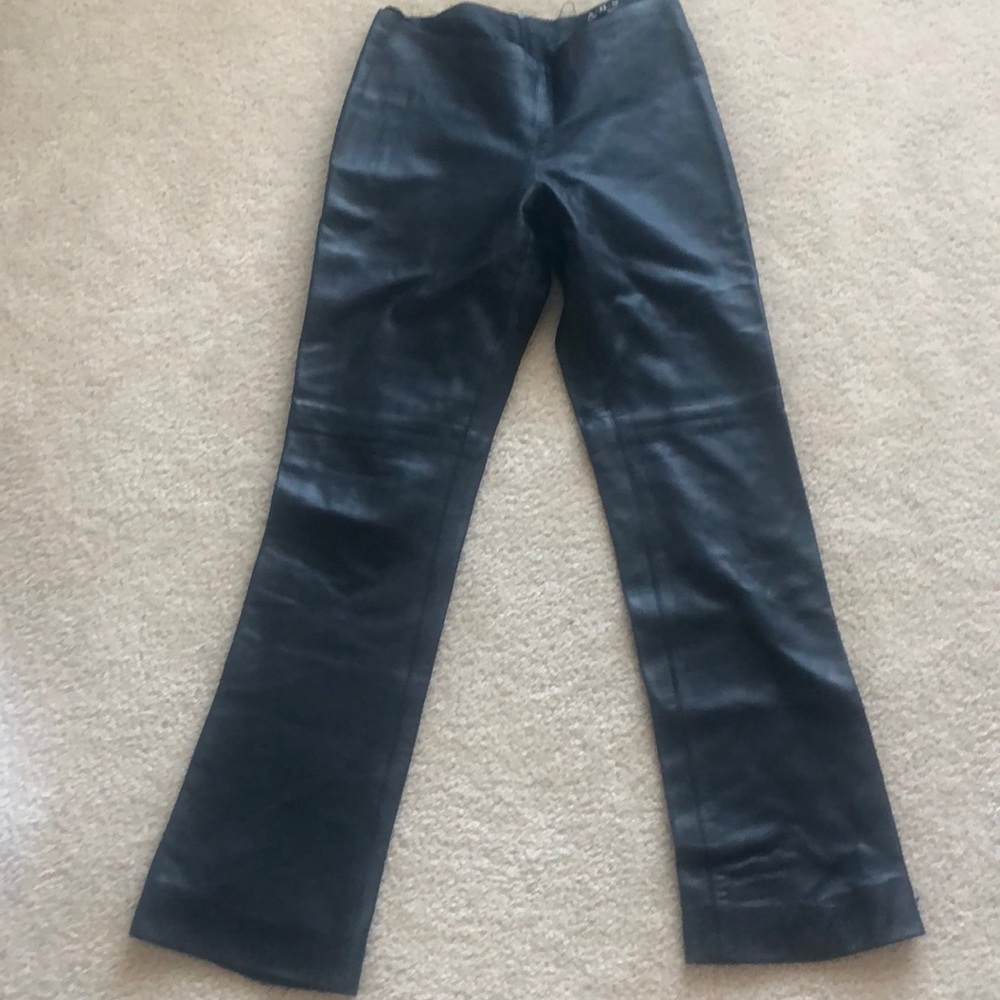 Leather pants black
